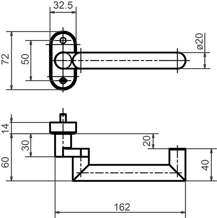 Actual product image Glutz Savannah (Door handle)