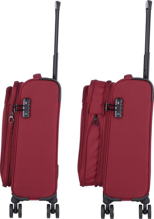 Image du produit D&N Travel Line 9704 4 roues trolley cabine S 55 cm avec soufflet extensible (38 l, Bagage à main (jusqu'à 50l))