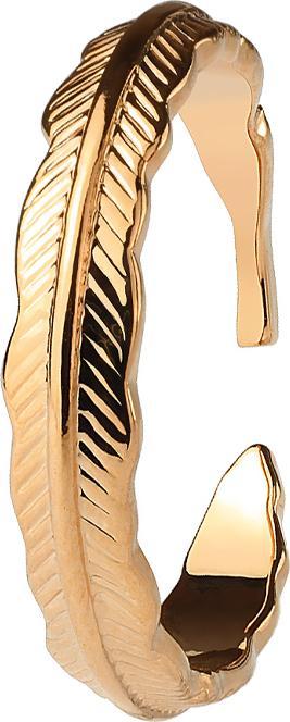 Star Piercing Anello piuma oro rosa (54)
