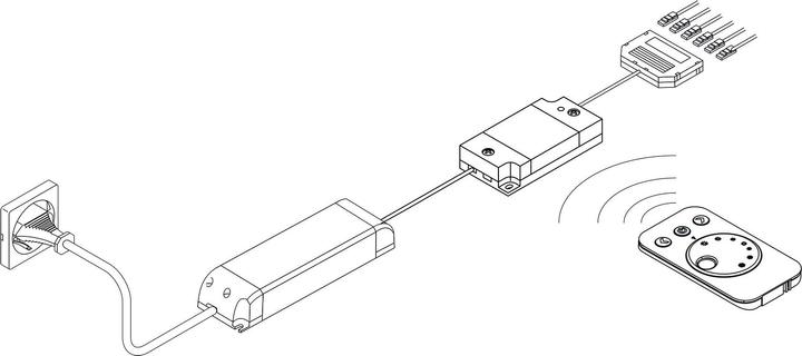 Actual product image L&S 1-channel radio dimmer switch extension set Emotion Frankfurt 12 / 2