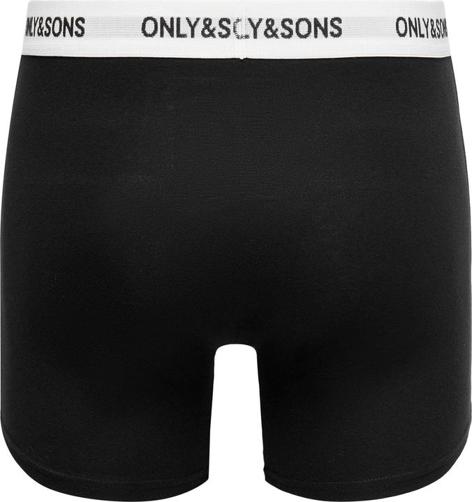 Actual product image Only & Sons Onsfitz Solid Black Boxer 3pack Noos (XXL)