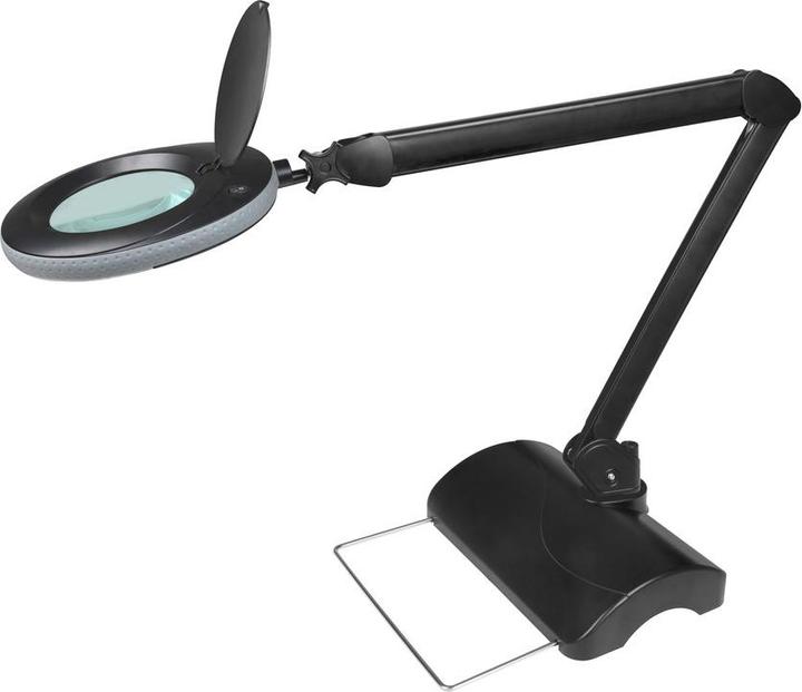 Actual product image Lumeno LED magnifying lamp 721X-MKIII, incl. table stand, 3 diopters, black (910 lm)
