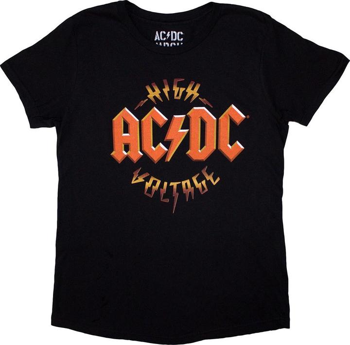Image du produit AC/DC - T-shirt HIGH VOLTAGE ROCK N ROLL - Femme (M)
