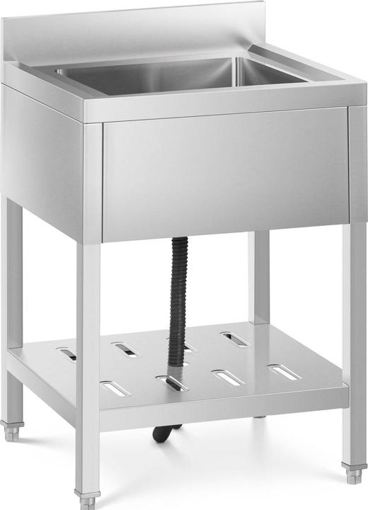 Actual product image Royal Catering Commercial Kitchen Sink - 1 basin - stainless steel - 40 x 40 x 25.5 cm (60 cm, 60 cm)