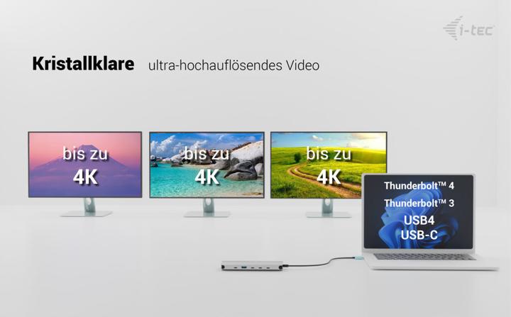 Produktbild i-tec USB-C Nano 3x LCD Dock (USB-C, 3 Ports)