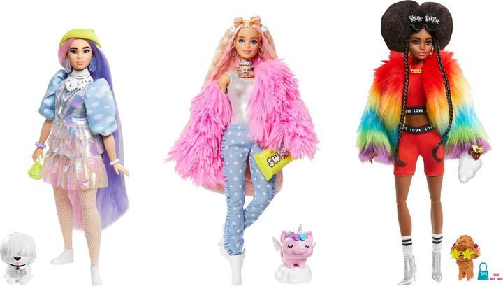 Immagine prodotto Barbie Bambola extra - Cappotto arcobaleno