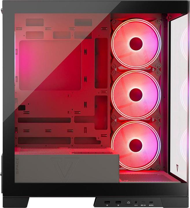 Produktbild Modecom Computergehäuse Volcano SPACE APEX ARGB MIDI USB 3.0 X 2 CYPE-C (mATX, Mini-ITX)