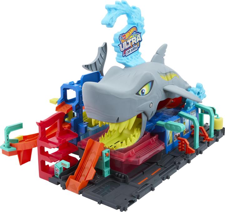 Actual product image Hot Wheels City Ultimate Shark Car Wash