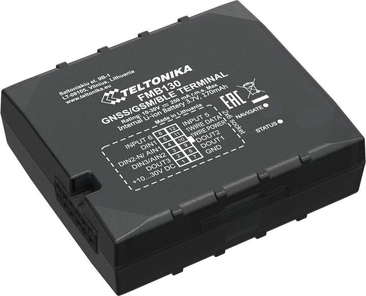 Image du produit Teltonika FMB130 Tracker GPRS/GNSS avec configuration d'entrée flexible Gestion de flotte