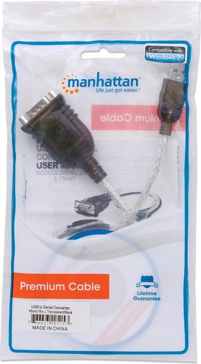 Immagine prodotto Manhattan USB A — RS-232 (0.45 m, VGA)