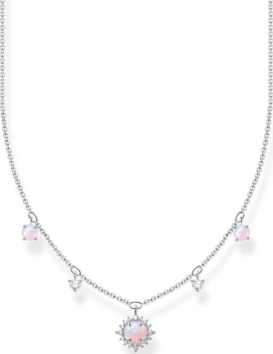 Thomas Sabo Collier Vintage imitation opale rose scintillante (Argent 925, 40 - 45 cm)