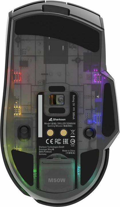 Actual product image Sharkoon SKILLER SGM50W Black (Wireless, Cable)