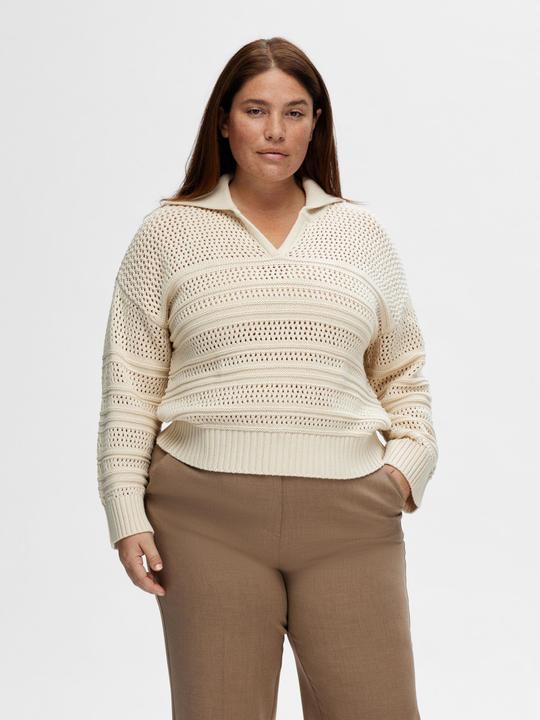 Actual product image Selected Femme Crochet-look jumper (XXL)