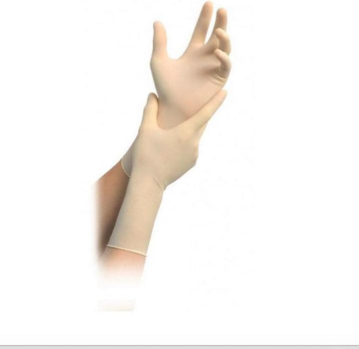 Produktbild MedBrun Einweghandschuh Latex Expert L, Beige, 100 Stk, Grösse (L)