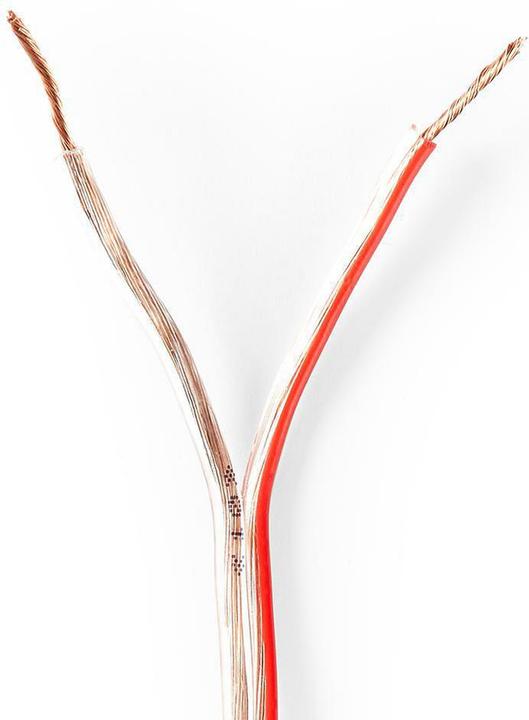 Image du produit Nedis Câble de haut-parleur 2X 0.75 mm² CCA 15.0 m rond PVC Enveloppé Unisexe (15 m, 0.75 mm²² mm)