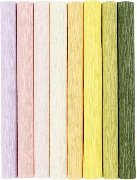 Image du produit Creativ Company Papier crépon pastel (105 g/m², 8 x)