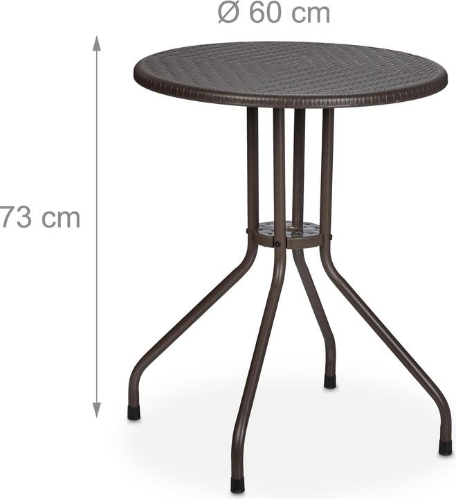 Produktbild Relaxdays Gartentisch (60 cm)