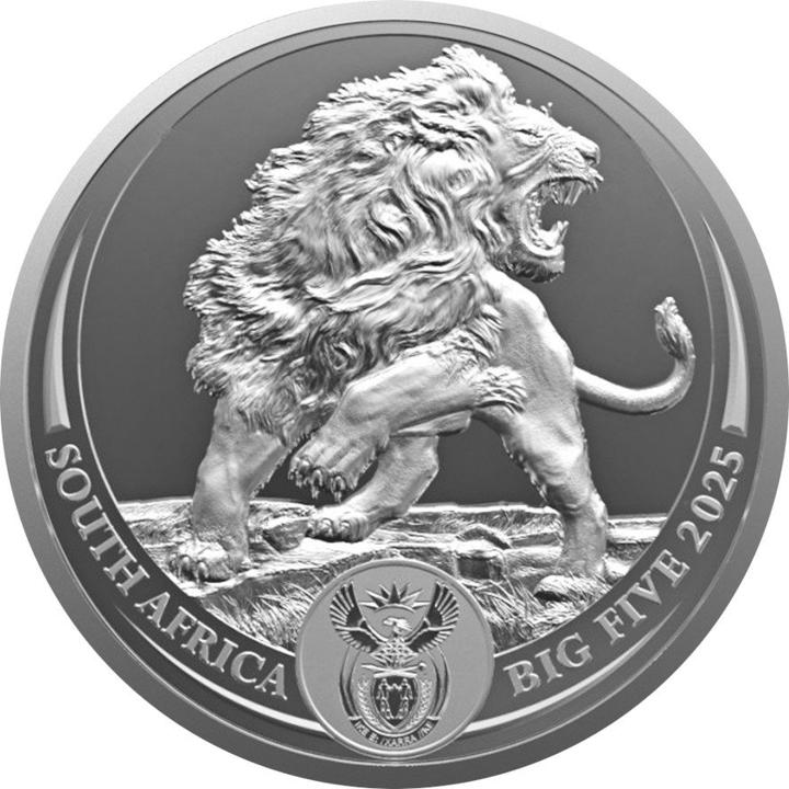 South Africa Mint Silber Löwe 1 oz - Big Five Serie III - 2025 (999, 2025)