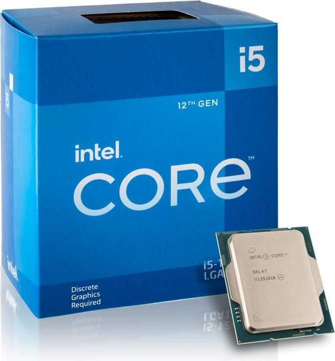 Actual product image Intel Core i5-12400F (LGA 1700, 2.50 GHz, 6 -Core)