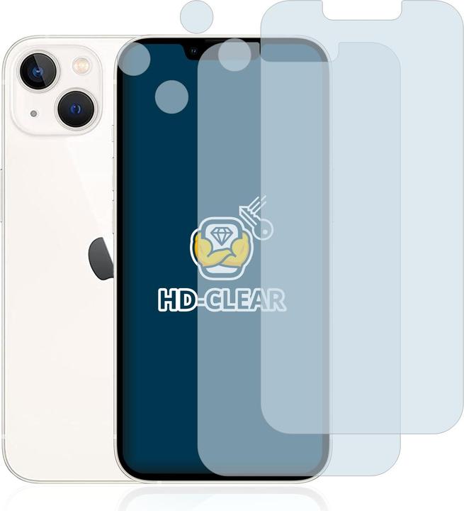 Produktbild BROTECT Schutzfolie Displayschutz Klar (2 Stück, Apple iPhone 13)