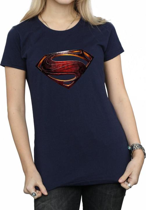 Image du produit Superman T-shirt en coton avec logo pour femme/femme (XL)