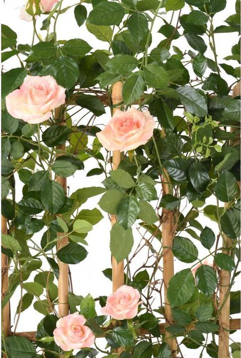 Produktbild Greendeco Künstliche Rosenhecke (Rosenspalier) pink, ca. 160cm (160 cm)