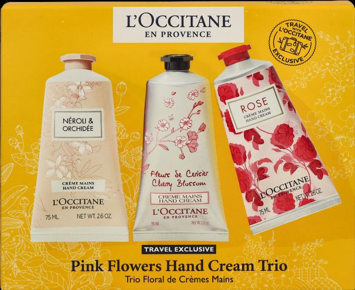 L'Occitane Pink Flowers Hand Cream Trio (225 ml)