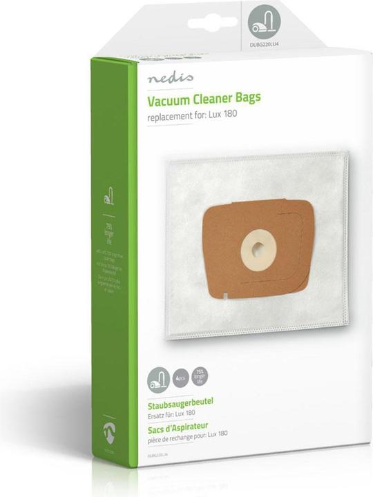 Produktbild Nedis Staubsaugerbeutel Lux 1 80 (4 x)