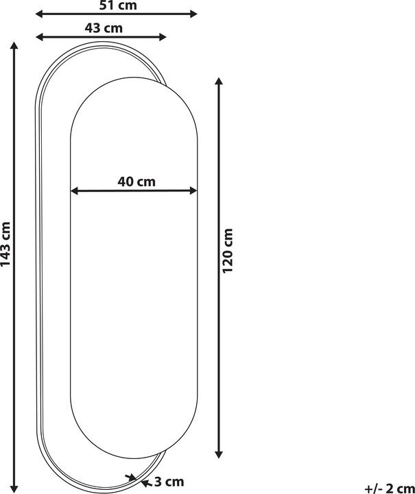 Immagine prodotto Beliani Creil (51 x 143 cm)