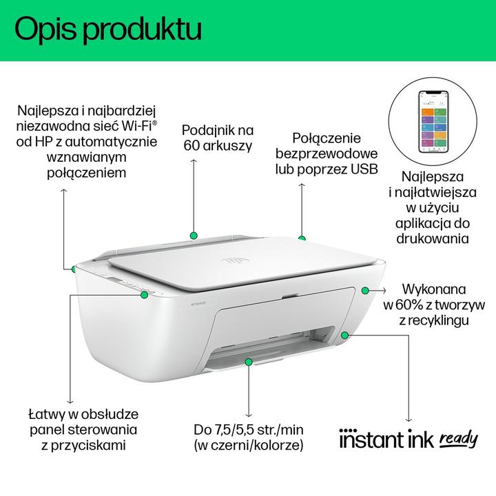 Immagine prodotto HP DeskJet 2810e (Inchiostro, Colore)