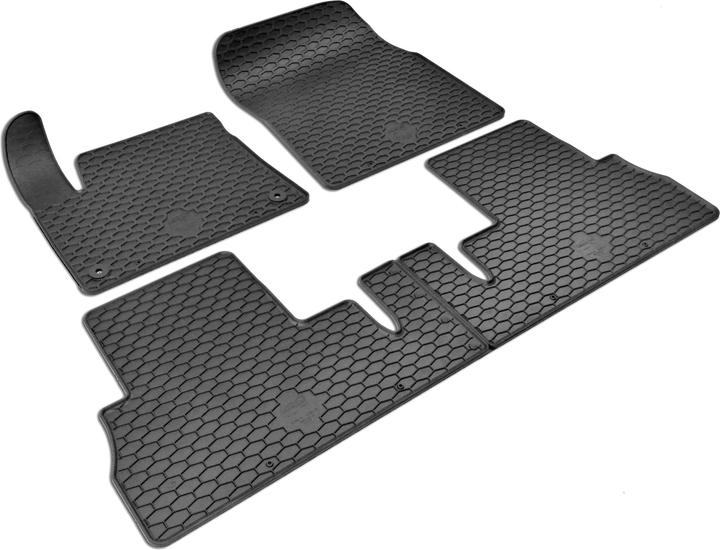 Actual product image Walser Rubber mats suitable for Citroen Berlingo, 2005-2012, Fumatten Auto-Matten Gummi (2 front mats + 2 rear mats)