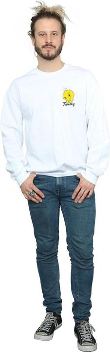 Actual product image Looney Tunes Mens Tweety Pie Head Sweatshirt (L)