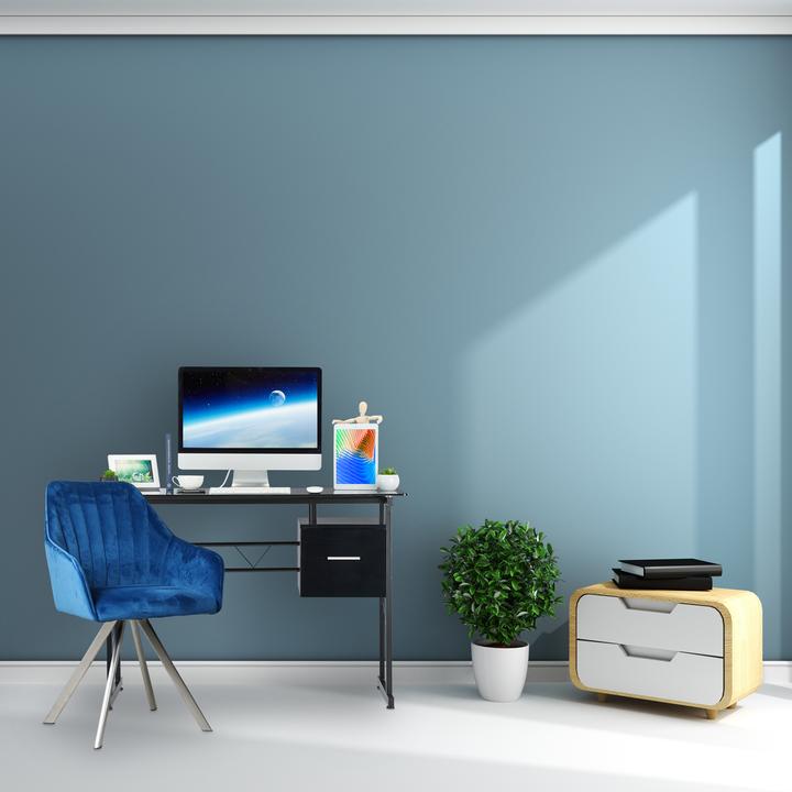 Immagine prodotto Relaxdays Scrivania con cassetto (110 x 55 x 75 cm)