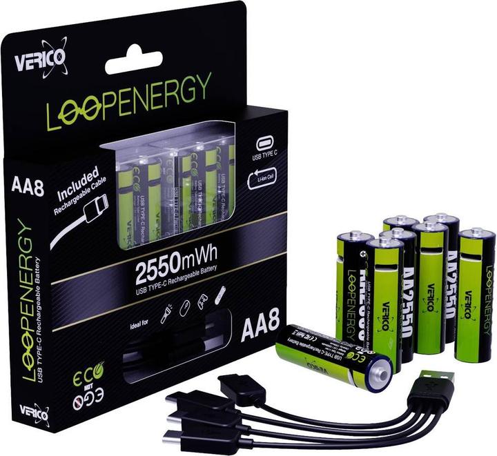 Produktbild Verico Loopenergy (8 Stk., AA, 1700 mAh)