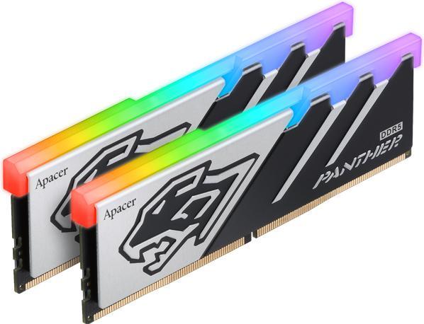 Produktbild Apacer 32 GB DDR5-RAM PC6000 OC Panther RGB (2x16) CL38 (2 x 16GB, DDR5-RAM)