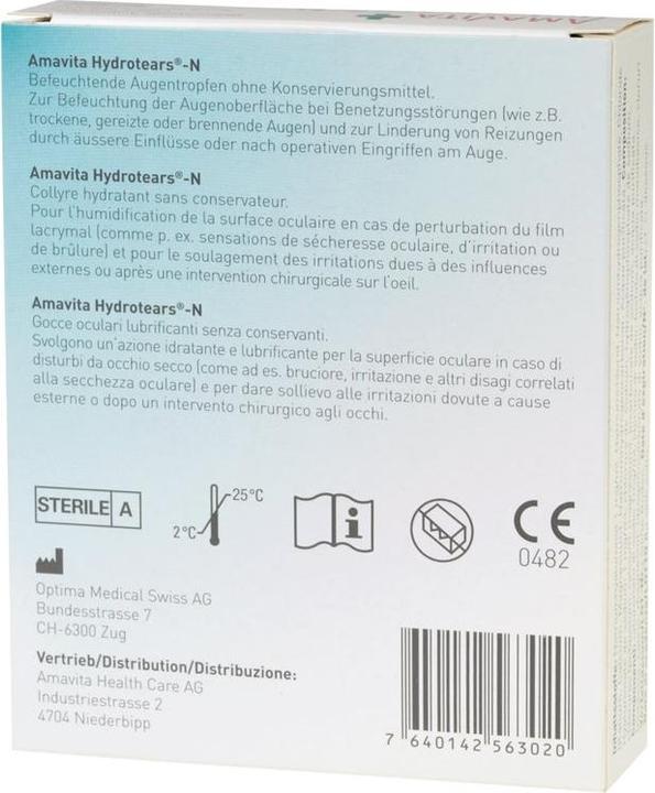 Produktbild Amavita Hydrotears-N Gtt Opht 20 Monodos 0.4 ml (0.40 ml)