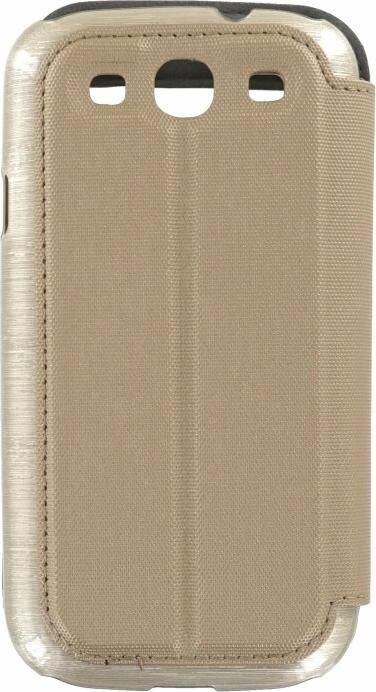 Actual product image Puloka Flip Case for Samsung Galaxy S3 gold (Samsung Galaxy S III I9300)