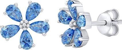 Produktbild Silvego Silver earrings with Swarovski ALEXANDRIA MW13891A