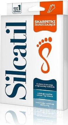 Produktbild Aflofarm Silcatil Peeling-Socken Fussmaske zum Entfernen von Schwielen und abgestorbener Haut (VIOLET AURA)