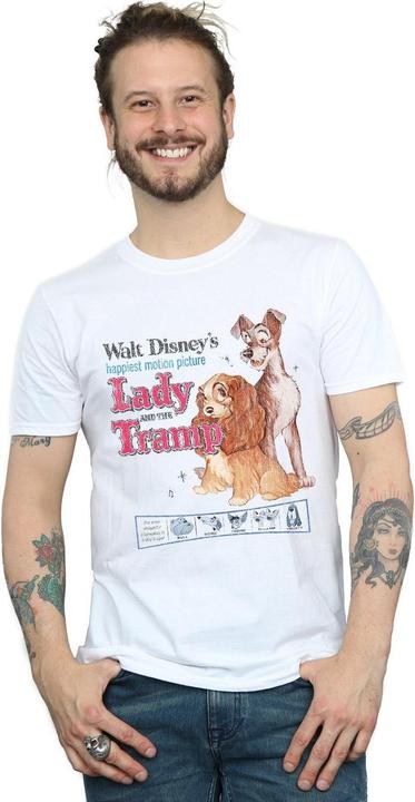 Produktbild Disney Lady And The Tramp Distressed Classic Poster TShirt (M)
