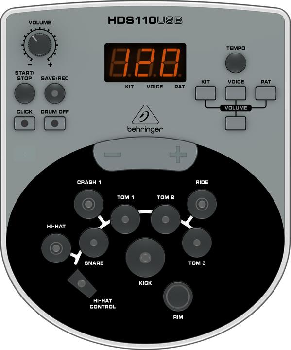 Image du produit Behringer Batterie numérique XD8USB (Batterie électronique)
