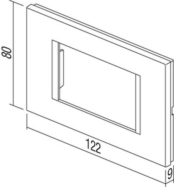 Actual product image TEM Series Module Frame OL COVER PLATE LINE3M PW