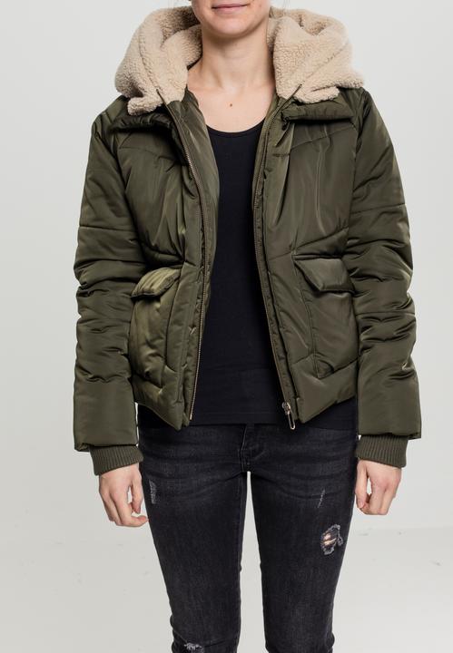 Actual product image Urban Classics Ladies Sherpa Hooded Jacket (L)