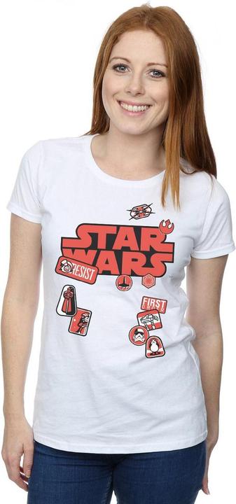 Immagine prodotto Star Wars The Last Jedi Badges Maglietta Donna (S)