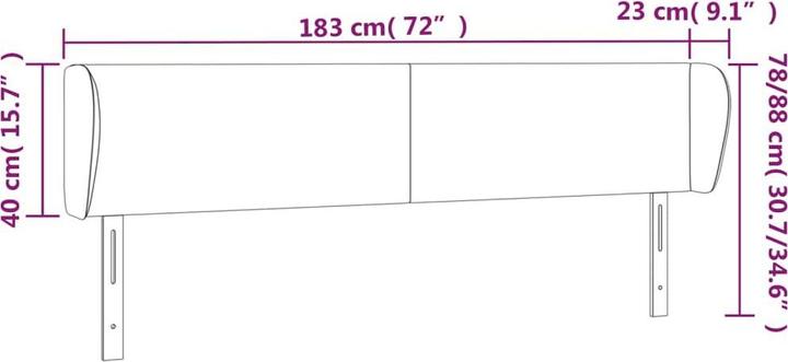 Actual product image VidaXL Cassandra (183 x 23 x 88 cm)