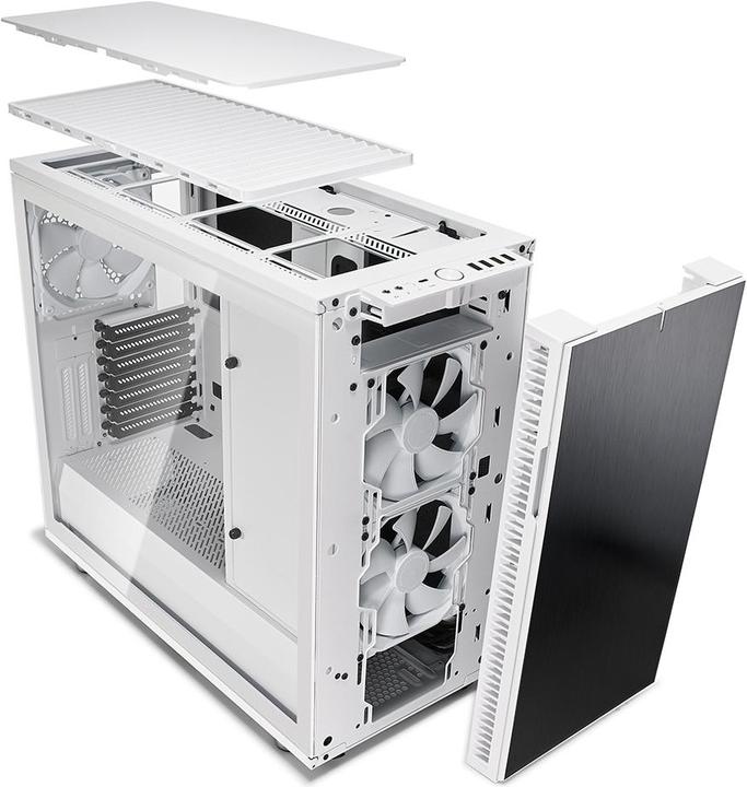 Produktbild Fractal Define R6 USB-C - White TG (ATX, mATX, Mini-ITX, E-ATX)