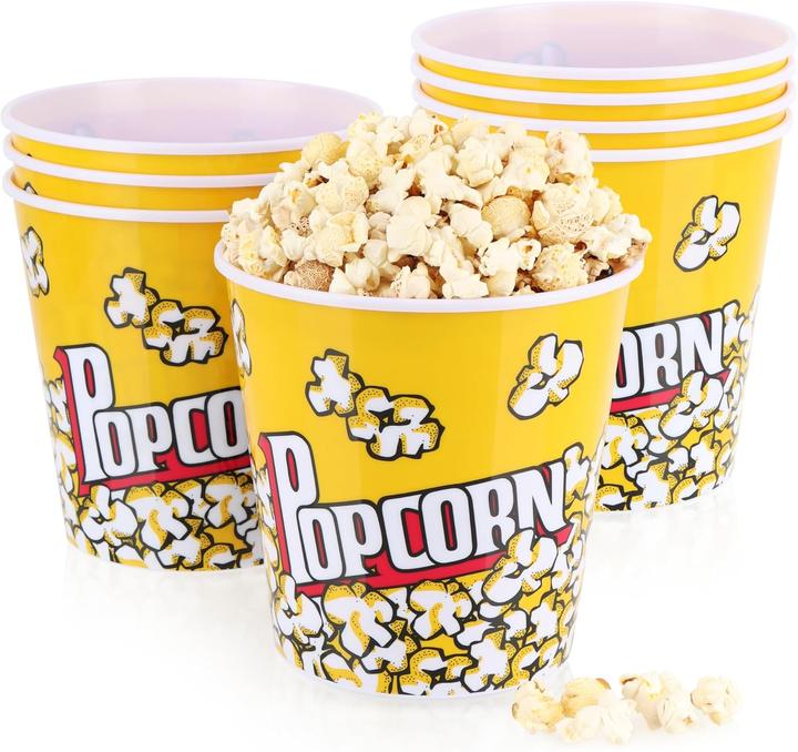 Image du produit Com-four Popcorn-Eimer XL Set (8 Stück) (8 x)