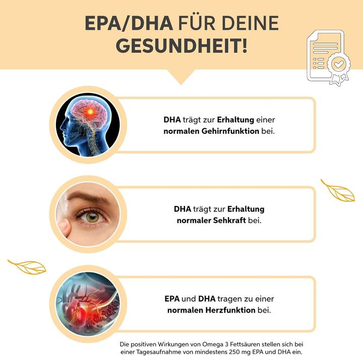 Immagine prodotto Eltabia Omega 3 capsule 500mg di olio di pesce altamente dosato 3000mg di dose giornaliera con il 18% di (200 Pezzo/i, Pillole)