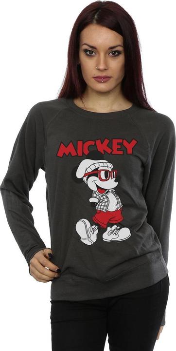 Actual product image Disney Womens/Ladies Mickey Mouse Hipster Sweatshirt (L)