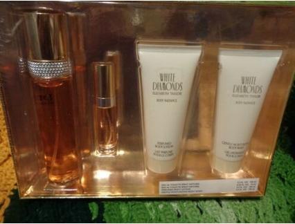 White Diamonds Women's Perfume Gift Set 3.3 Fluid Ounces (Parfum set)